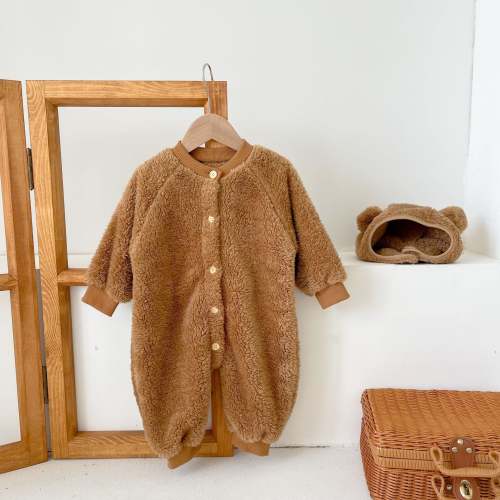 2-Piece Baby Lamb Wool Jumpsuit