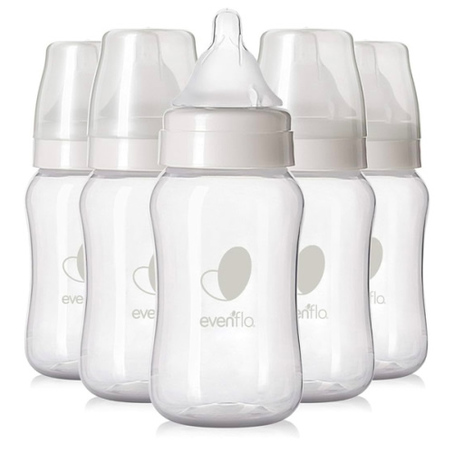 Evenflo Feeding Premium Proflo Venting Balance Plus Wide Neck Baby, Newborn and Infant Bottles - Helps Reduce Colic - 9 Ounce (Pack of 6)