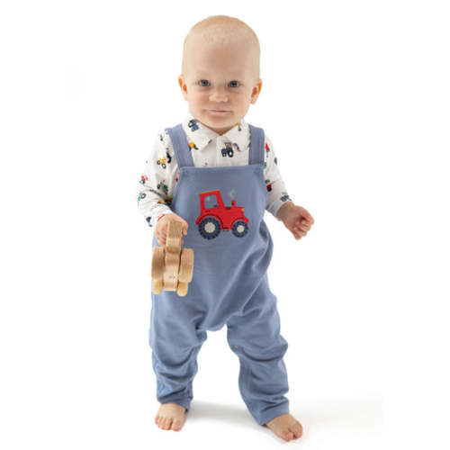 Mini Tractors - Tractor Henley with Overalls