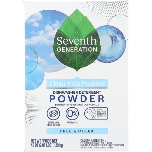 Seventh Generation Dishwashing Detergent Powder, 45 oz, 1 Count