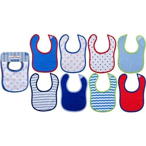 Luvable Friends Unisex Baby Cotton Terry Bibs