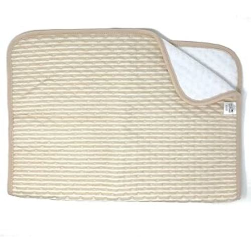 Waterproof Baby Changing Pad – Soft Cotton Top, Leakproof TPU Back, Reusable & Washable for Potty Training & Elimination Communication (Stripes)