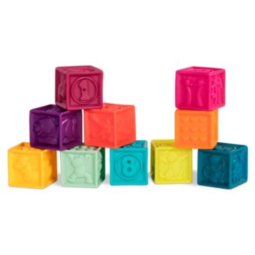 B. 10-Piece One Two Squeeze Soft Blocks - MULTI - 10 PIECE