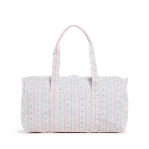 TRVL Weekender Duffle Bag- Ribbon Floral Pink