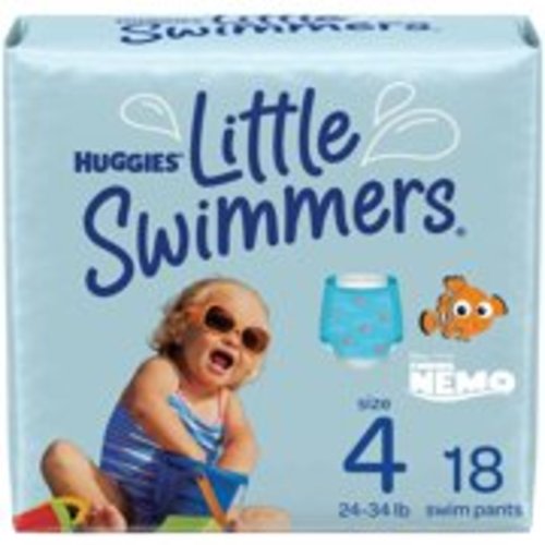 Huggies Little Swimmers Swim Diapers, Size 4 Medium, 18 Ct