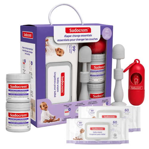 Sudocrem® Diaper Change Gift Set - 2x 60 Count Wipes | 2x 125 Gram Diaper Rash Cream | 1x Diaper Cream Applicator | 4x Disposable Change Mats - Walmart.ca