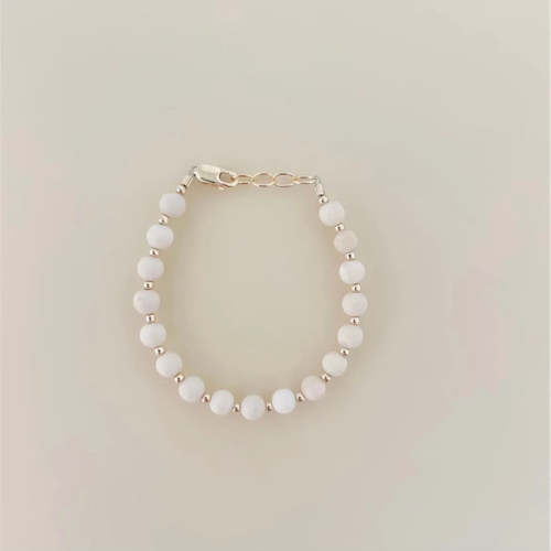 Mommy & Me Gold & Tan Bracelet - 14K Gold Filled | Reverie Threads