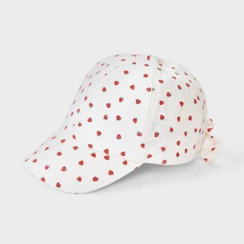 Toddler Girls' Strawberry Bow Baseball Hat - Cat & Jack™ 12-24M