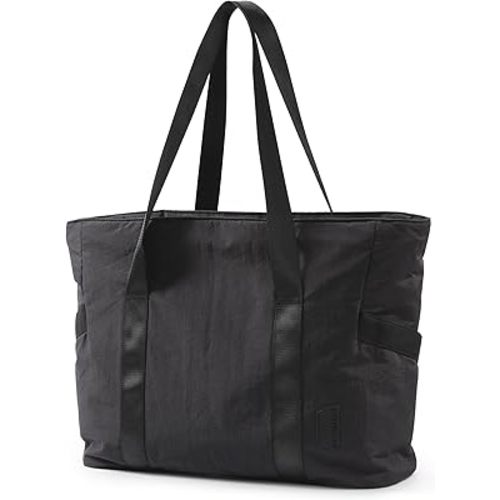 BAGSMART Tote Bag for Women, Tote Bag with Zipper Work Tote with Compartments Nurse Shoulder Hanbag for Travel, Gym