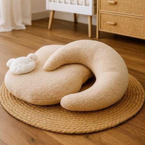 Bouclé Snuggle Me Organic Cover | Infant Lounger & Nursing Pillow Slipcover | Newborn Baby Nest Cover | Soft Cozy Baby Gift