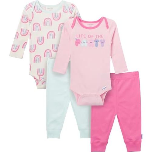 Onesies Brand, Unisex Baby, 4-Piece Bodysuits and Pants