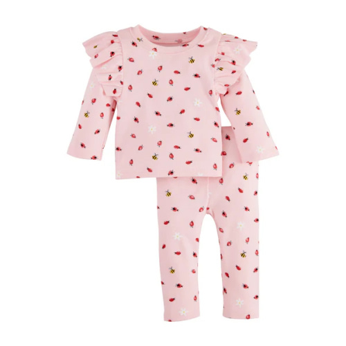 Mudpie | Ladybug Baby Outfit Set