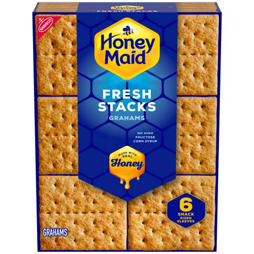 Honey Maid Fresh Stacks Graham Crackers, Easter Baking, 1 Box of 6 Stacks