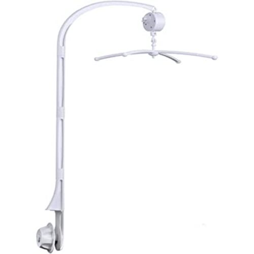 34 Inch Baby Crib Mobile Bed Bell Holder with Music Box,Adjustable Holder DIY Arm Bracket Nut Screw