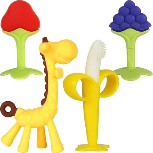 Baby Teething Toys, Baby Teether Chew Toys for 0 3-6 Months