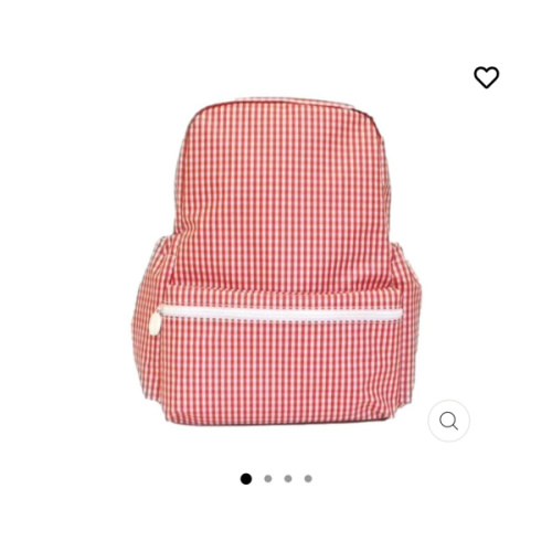 Backpack - Gingham Red