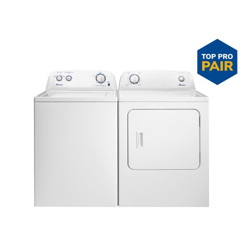 Amana Top-Load Washer with Agitator & Vented Electric Dryer Set