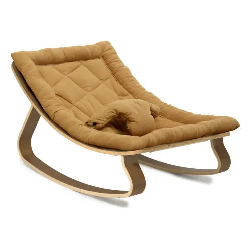 Charlie Crane - Levo Walnut Baby Bouncer - Camel | Smallable
