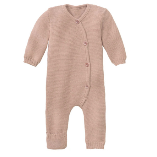 Disana Knitted Overall – 100% Organic Merino Wool Baby Suit, 0–12 Months (GOTS, Made in Germany)