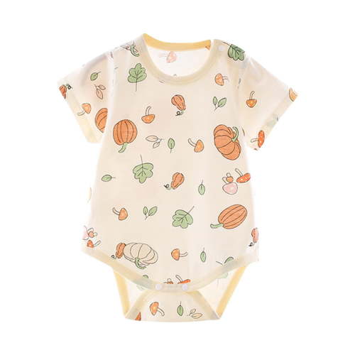 Summer Savings Clearance 2025 Bovxnpu Baby Girl Bodysuit, Infant Baby Cotton Bodysuits, Children's Comfortable Jumpsuit Baby Summer Short Sleeved Breathable Bag Fart Clothes 0 Month