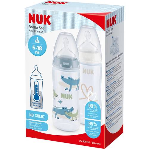 Nuk First Choice Duo Bottles Temperature Control 2 pack