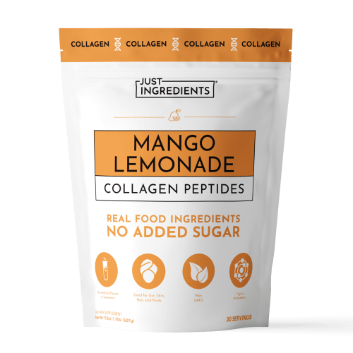 Mango Lemonade Collagen Peptides, 10g Collagen — 30 Servings | Just Ingredients