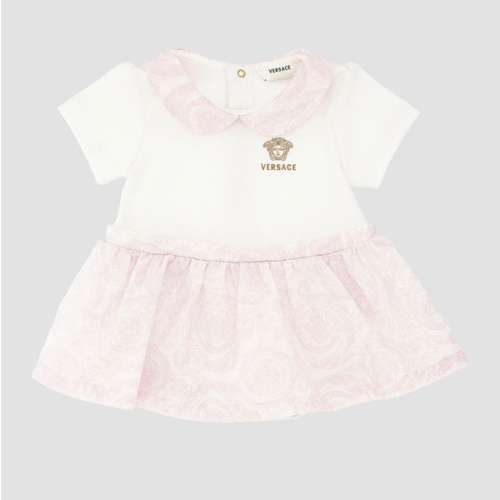 Versace Baby Girl's Ribbed Medusa Embroidery Dress | Saks Fifth Avenue