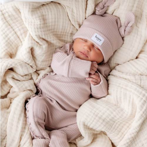 Baby Frill Onesie - Rose