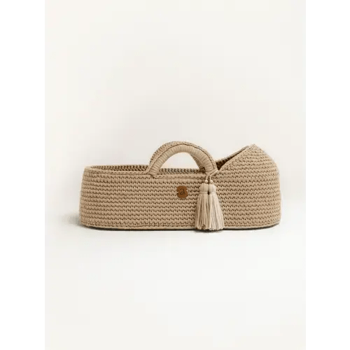 Baby Moses Basket with Round Hood | Unique, Handmade by Anzy Home