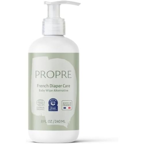 Baby Organic French Liniment – 3-in-1 Baby Wipe & Diaper Cream Alternative – Cleanses, Nourishes & Protects with Organic Olive Oil – Preservative Free, Made in France (8oz)