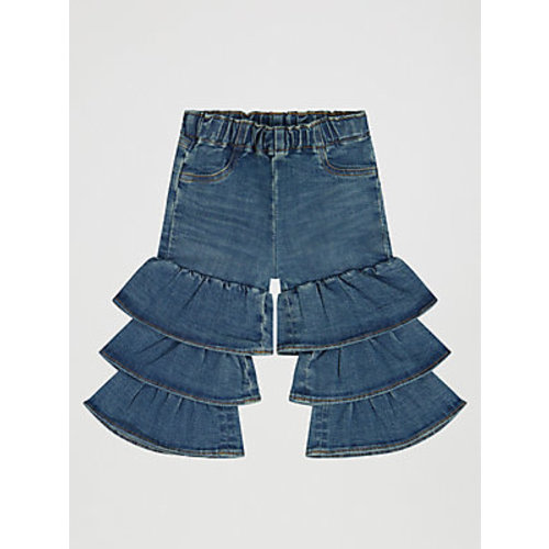Little Girl's Tiered Flare Jean