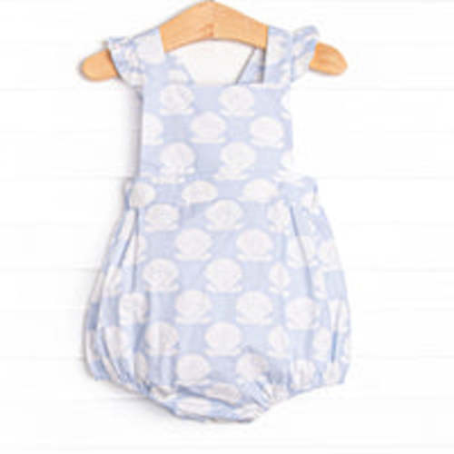 Shell Of A Time Ruffle Sunsuit, Blue – Stitchy Fish