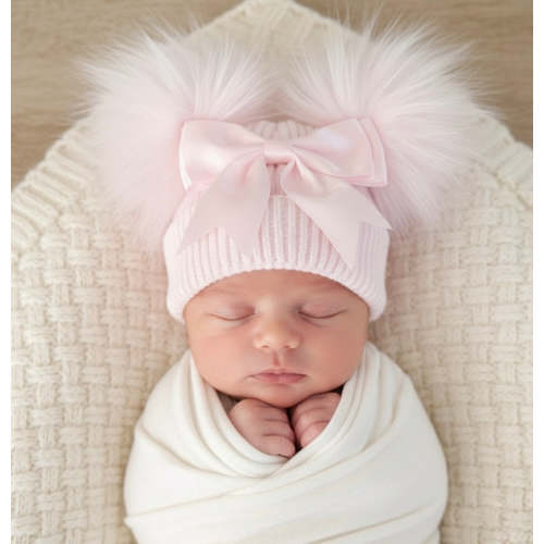 Pink Bow Hat