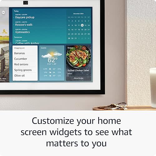 Amazon Echo Show 15 (newest model), Full HD 15.6" kitchen hub for home organization, with built-in Fire TV and Alexa