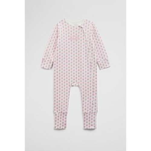 Pink Geo Floral Organically Grown Cotton Blend Logo Zip Jumpsuit - Jumpsuits & Bodysuits | Country Road