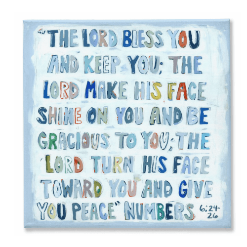 Numbers 6:24-26 on canvas – Chelsea McShane Art