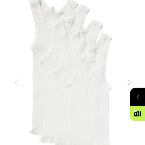 Buy Baby Vest 4 Pack in White Online | BONDS