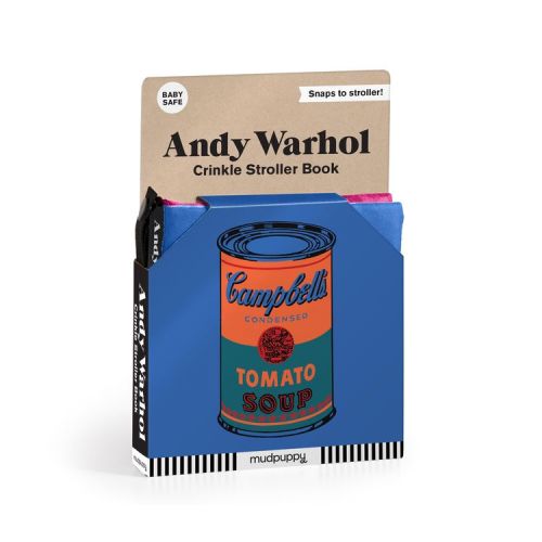 Andy Warhol Crinkle Fabric Stroller Book - by Mudpuppy (Bath Book)
