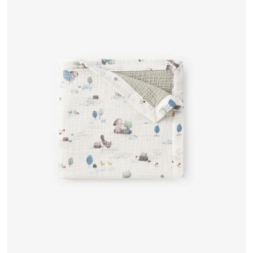 Pond Friends Organic Muslin Blankie 20x20