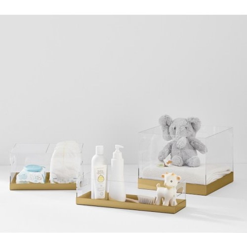 Pottery Barn Kids Acrylic and Metallic Nursery Storage