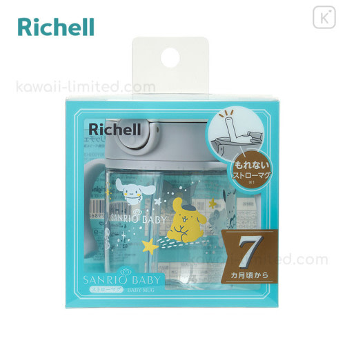 Japan Sanrio Original Richell Straw Mug - Sanrio Baby Star