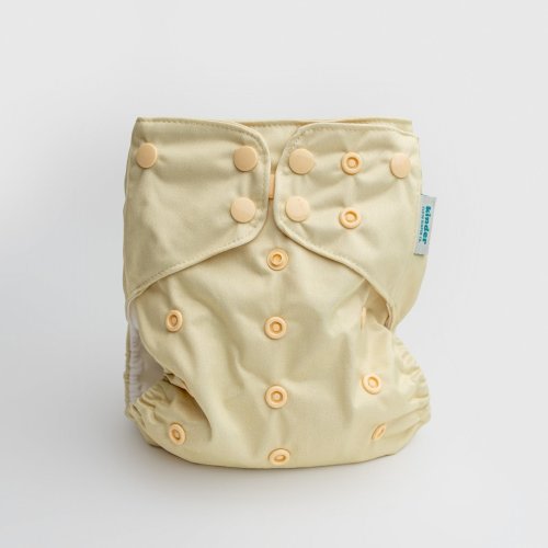 Butter Yellow | One-Size Pocket Cloth Diaper | Kinder – Kinder Cloth Diaper Co.