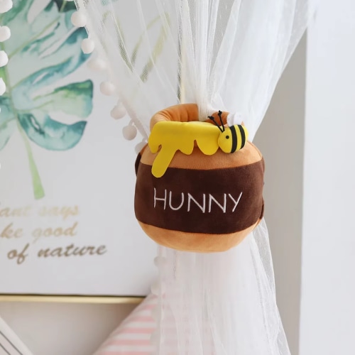 Plush Curtain Buckle Kawaii Creative Winnie the Pooh Kids Room Decor Curtain Str