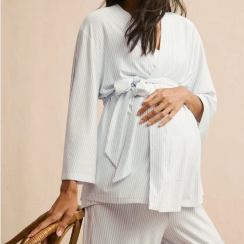 LAKE | Women | DreamModal Pajamas | Fog Maternity Kimono Bundle
