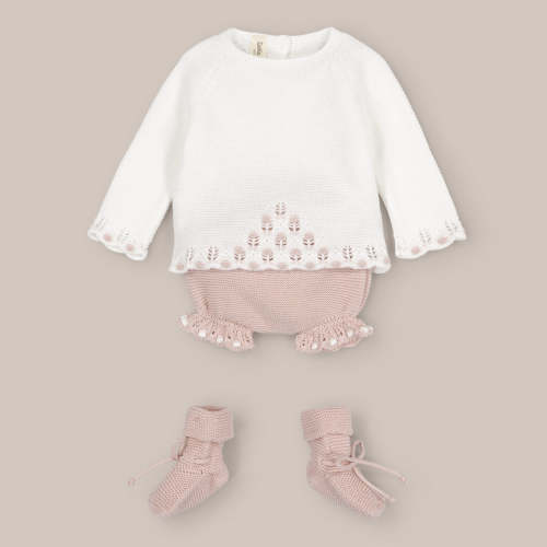 Conjunto Corto Punto Bebé Jaya |Tienda Online Doña Carmen
