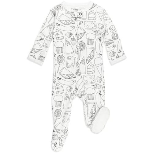 L'ovedbaby Unisex Baby Organic 2-Way Zipper Footie