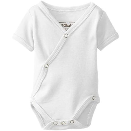 L'ovedbaby Unisex-Baby Newborn Organic Short-Sleeve Kimono Bodysuit