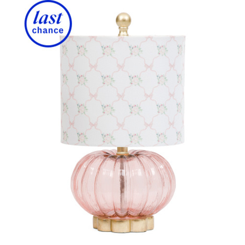 17in Luster Glass With Bow Printed Shade Table Lamp | Furniture & Lighting | Marshalls