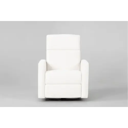 Zimri Cream 38" Power Swivel Glider Recliner