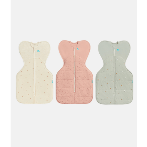Swaddle Up Starter Bundle | 1.5 | 2.5 TOG | Oatmeal Twigs | Olive Bees | Rose Pebbles